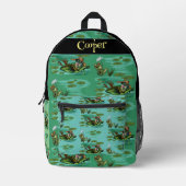 Kikkikkers die van de zomer genieten bedrukte rugzak (Voorkant)