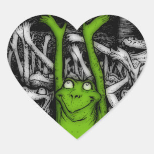 Kikkikkers Hart Sticker