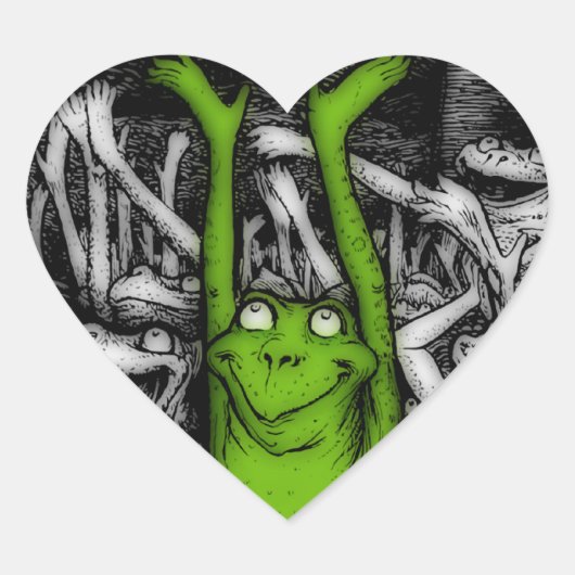 Kikkikkers Hart Sticker (Voorkant)