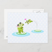 Kikkikkers - moeder en kikker in kawaï briefkaart (Voorkant / Achterkant)