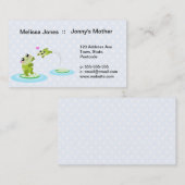 Kikkikkers - moeder en kikker in kawaï visitekaartje (Voorkant / Achterkant)