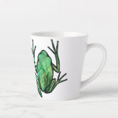 Kikkikkers van de Cute Tree Artistic Kikkers Ik ho Latte Mok (Rechts)