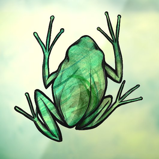 Kikkikkers van de Cute Tree Artistic Kikkers Ik ho Raamsticker (Vel 3)