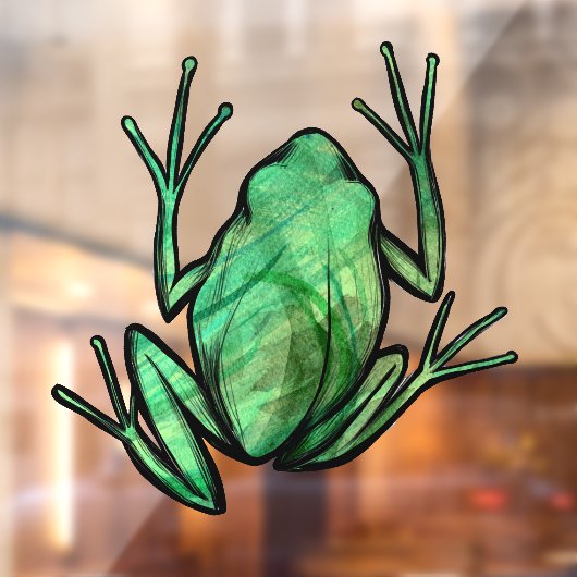 Kikkikkers van de Cute Tree Artistic Kikkers Ik ho Raamsticker (Vel 2)