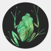 Kikkikkers van de Cute Tree Artistic Kikkers Ik ho Ronde Sticker (Voorkant)