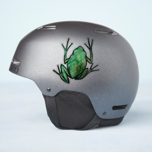 Kikkikkers van de Cute Tree Artistic Kikkers Ik ho Sticker (Helm Zijkant)