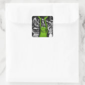 Kikkikkers Vierkante Sticker (Tas)