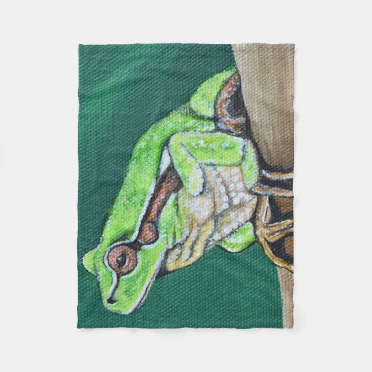 Kikkikkerverf Fleece Deken (Voorkant)