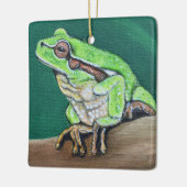 Kikkikkerverf Keramisch Ornament (Links)