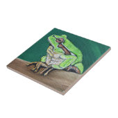 Kikkikkerverf Tegeltje (Zijkant)