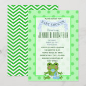 Kikkikkervisje Baby shower Uitnodiging (Voorkant / Achterkant)