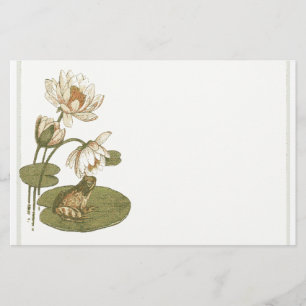 Kikkistblok en kikkerbakkerswerk briefpapier