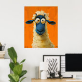 Kiko het Schaap – Fantasievol Kunstposter Poster (Thuiskantoor)