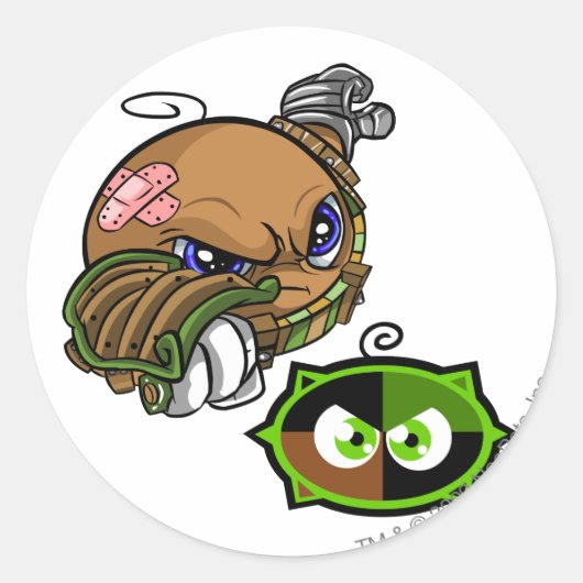 Kiko Lake Team Kapitein 1 Ronde Sticker (Voorkant)