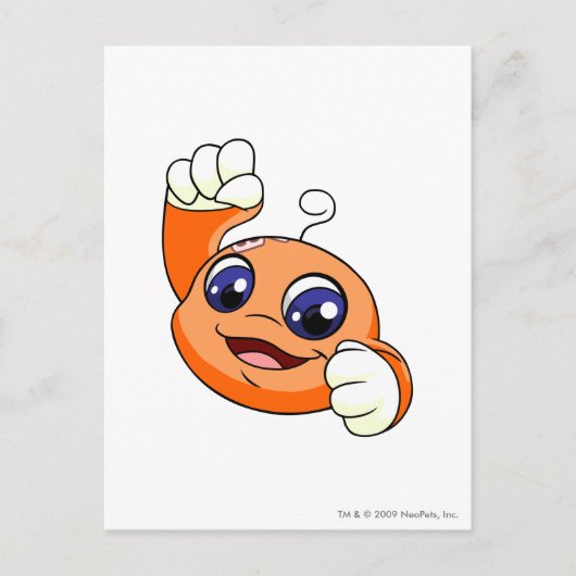 Kiko Sinaasappel Briefkaart (Voorkant)