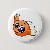 Kiko Sinaasappel Ronde Button 5,7 Cm (Voorkant)