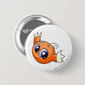 Kiko Sinaasappel Ronde Button 5,7 Cm (Voorkant /achterkant)