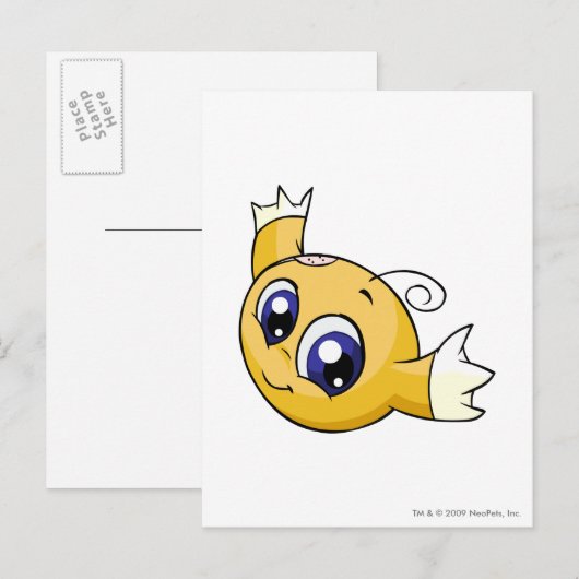 Kiko Yellow Briefkaart (Voorkant / Achterkant)