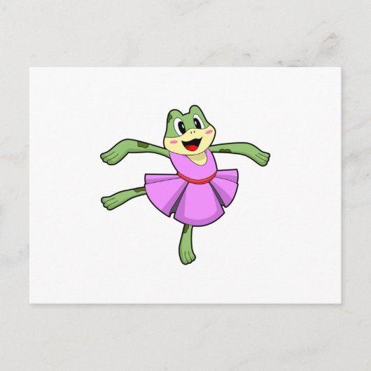 Kikvors Ballet Dans Briefkaart (Voorkant)