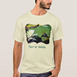Kikvors bewondert waterlelie Natuur Licht Persoonl T-shirt