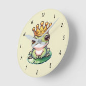 Kikvors Prins in Gouden Kroon Sprookjes Kinderkame Ronde Klok (Hoek)