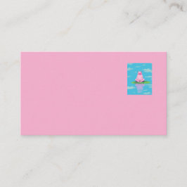 Kikvorsen rond visitekaartje