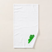 Kikvorsontwerp met monogram bad handdoek (Handdoek)