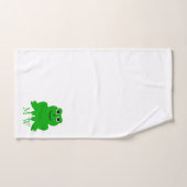 Kikvorsontwerp met monogram bad handdoek (Handdoek)