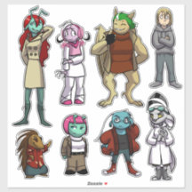 KiLA iLO Main Cast Sticker Sheet