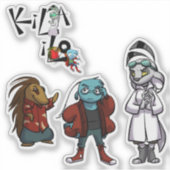 KiLA iLO Main Drie + Logo Sticker Sheet (Voorkant)