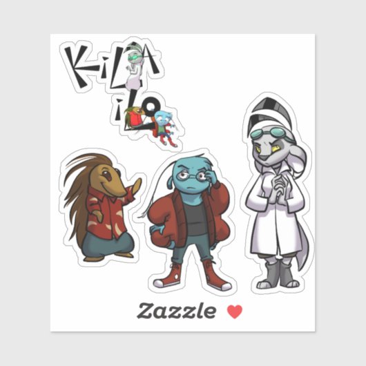 KiLA iLO Main Drie + Logo Sticker Sheet (Vel)