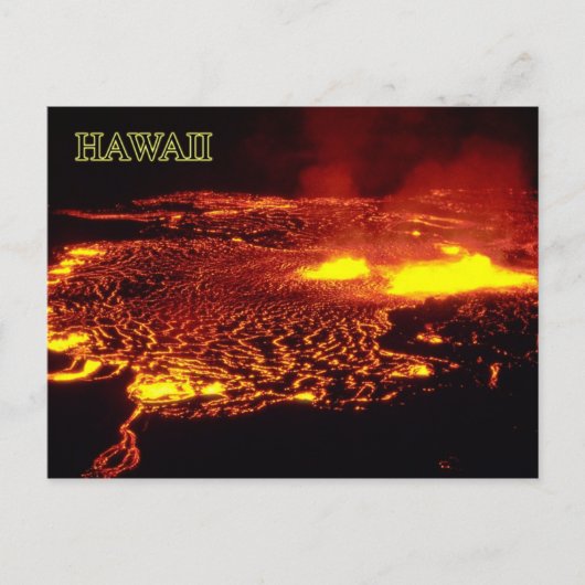 Kilauea Eruption, Hawaii Volcanoes National Park Briefkaart (Voorkant)