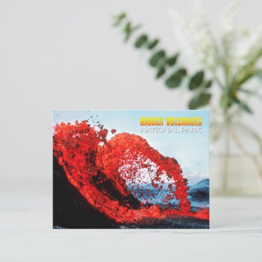 Kilauea eruption, Hawaii Volcanoes National Park Briefkaart (Staand voorkant)