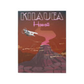 Kilauea Hawaï reizen poster Notitieblok (Linkerzijde)