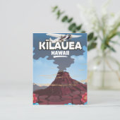 Kīlauea Hawaï vulkaan reisposter Briefkaart (Staand voorkant)