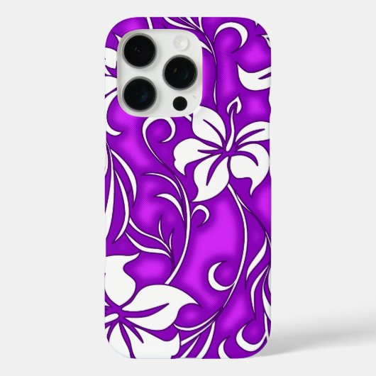 Kilauea Hibiscus Hawaïaans Bloemen Paarse Case-Mate iPhone Case (Achterkant)