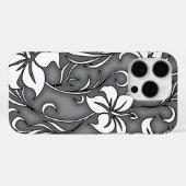 Kilauea Hibiscus Hawaiian Floral Grey Case-Mate iPhone Case (Achterkant (horizontaal))