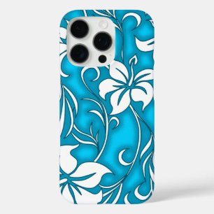 Kilauea Hibiscus Hawaiian Floral Turquoise iPhone 16 Pro Hoesje