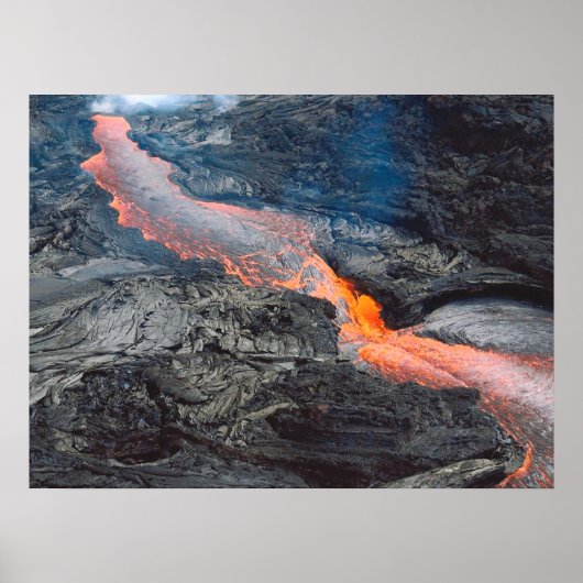 Kilauea Lava Flow Poster Print (Voorkant)