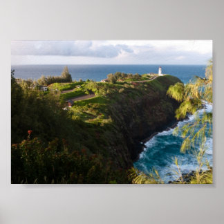 Kilauea Lighthouse, Kauai, Hawaii Poster Print