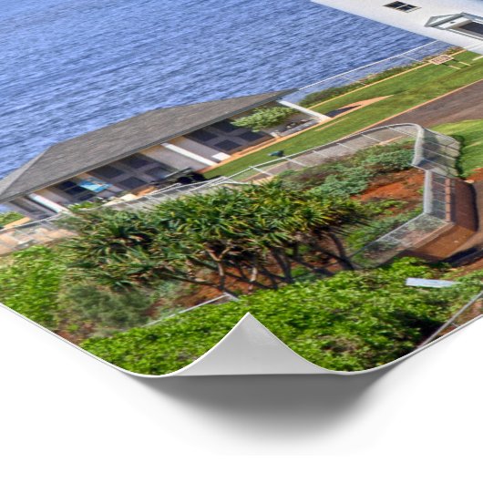 Kilauea Lighthouse op Kauai, Hawaii Poster (Hoek)