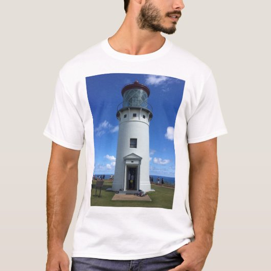 Kilauea Lighthouse op Kauai, Hawaii T-shirt (Voorkant)