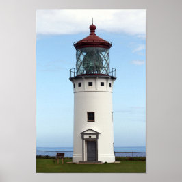 Kilauea Lighthouse op Kauai Poster