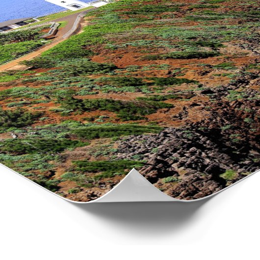 Kilauea Lighthouse op Kauai Poster (Hoek)