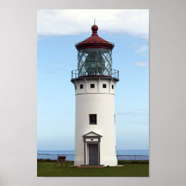 Kilauea Lighthouse op Kauai Poster