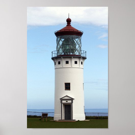 Kilauea Lighthouse op Kauai Poster (Voorkant)