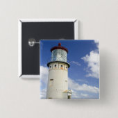 Kilauea Lighthouse Vierkante Button 5,1 Cm (Voorkant /achterkant)