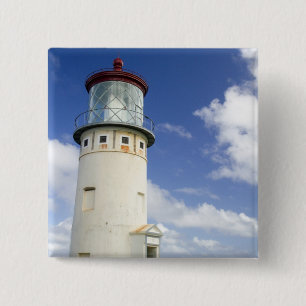 Kilauea Lighthouse Vierkante Button 5,1 Cm