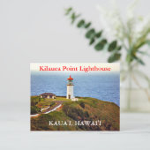Kilauea Point Lighthouse, Kaua'i, Hawai'i Briefkaa Briefkaart (Staand voorkant)