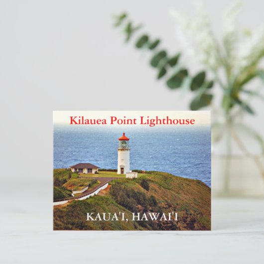Kilauea Point Lighthouse, Kaua'i, Hawai'i Briefkaa Briefkaart (Staand voorkant)